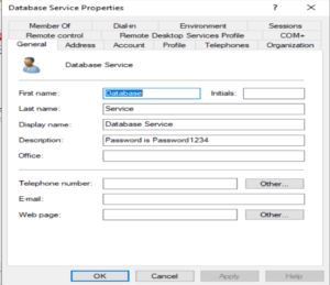 DB Service User