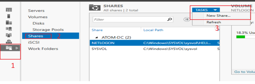Setting up SMB Shares