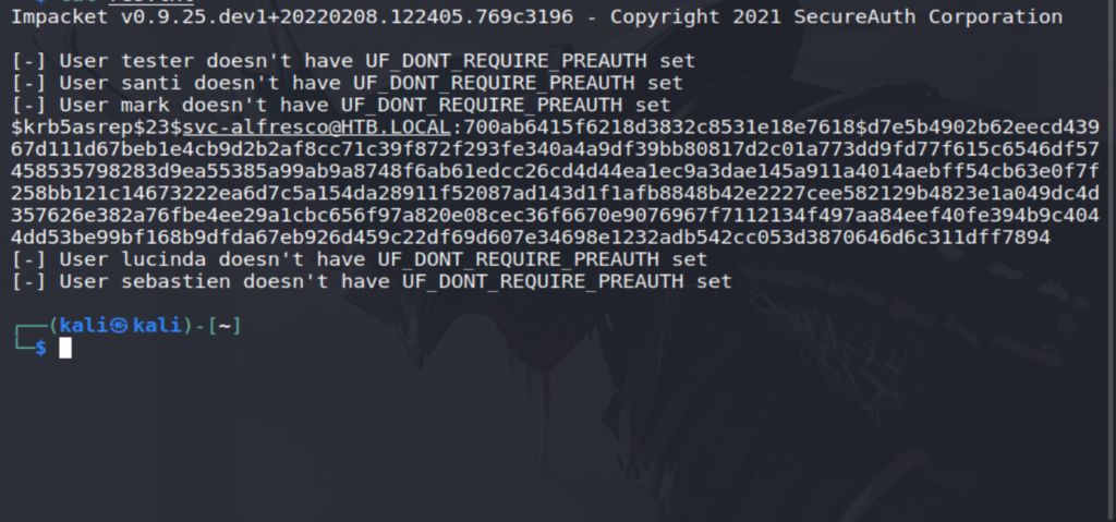 GetNPUsers.py output