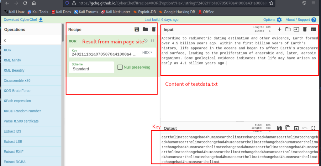Finding XOR Key